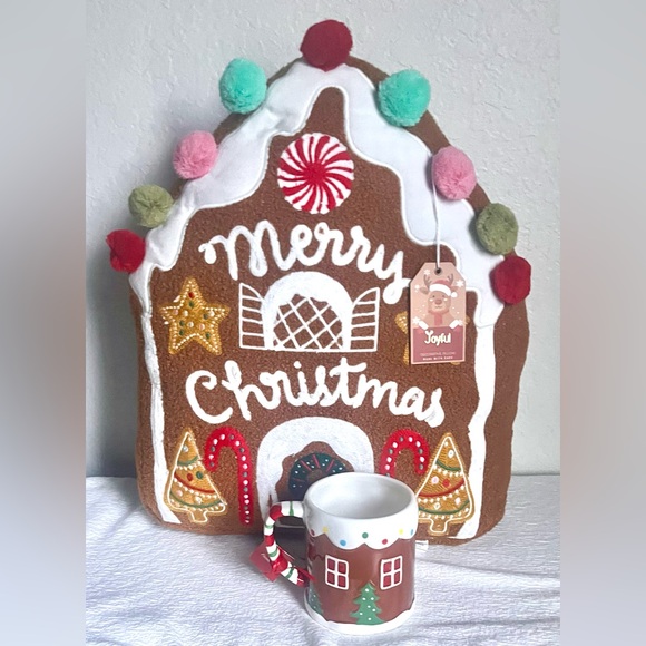 Gingerbread House Pillow & Mug - Picture 2 of 3
